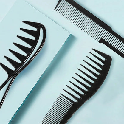 Premium Wide-Tooth Detangling Comb Set | Anti-Frizz Styling Tools for Curly Hair & Wigs | D'AuraHaven