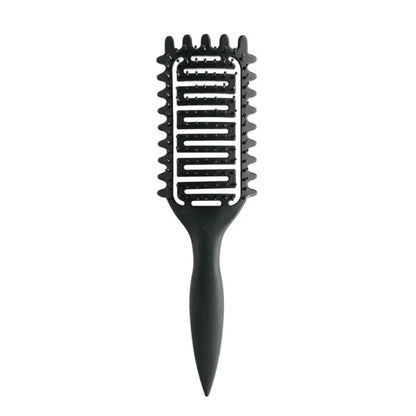 Premium 3-in-1 Curl Defining Brush | Hollow Detangling & Shaping Tool | D'AuraHaven