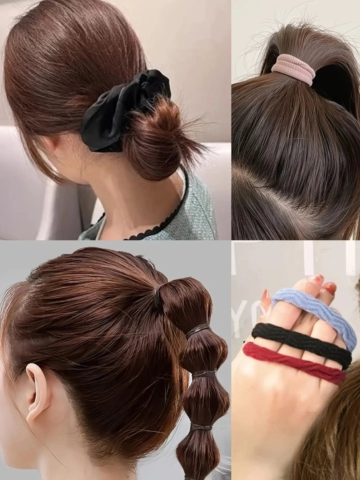 1109-Piece Ultimate Dark Hair Accessories Mega Kit | Seamless Elastics & Scrunchies Set | D'AuraHaven