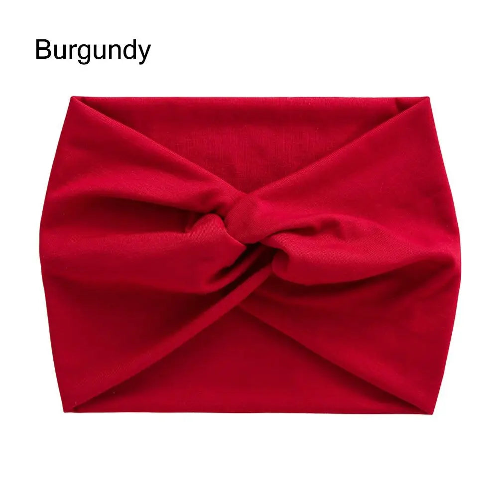 Luxe Extra-Large Twisted Turban Headband | Wide Non-Slip Workout Head Wrap | D'AuraHaven