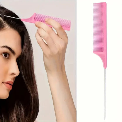 Professional 6-Piece Hair Braiding & Edge Styling Kit | Precision Comb & Spray Set | D'AuraHaven