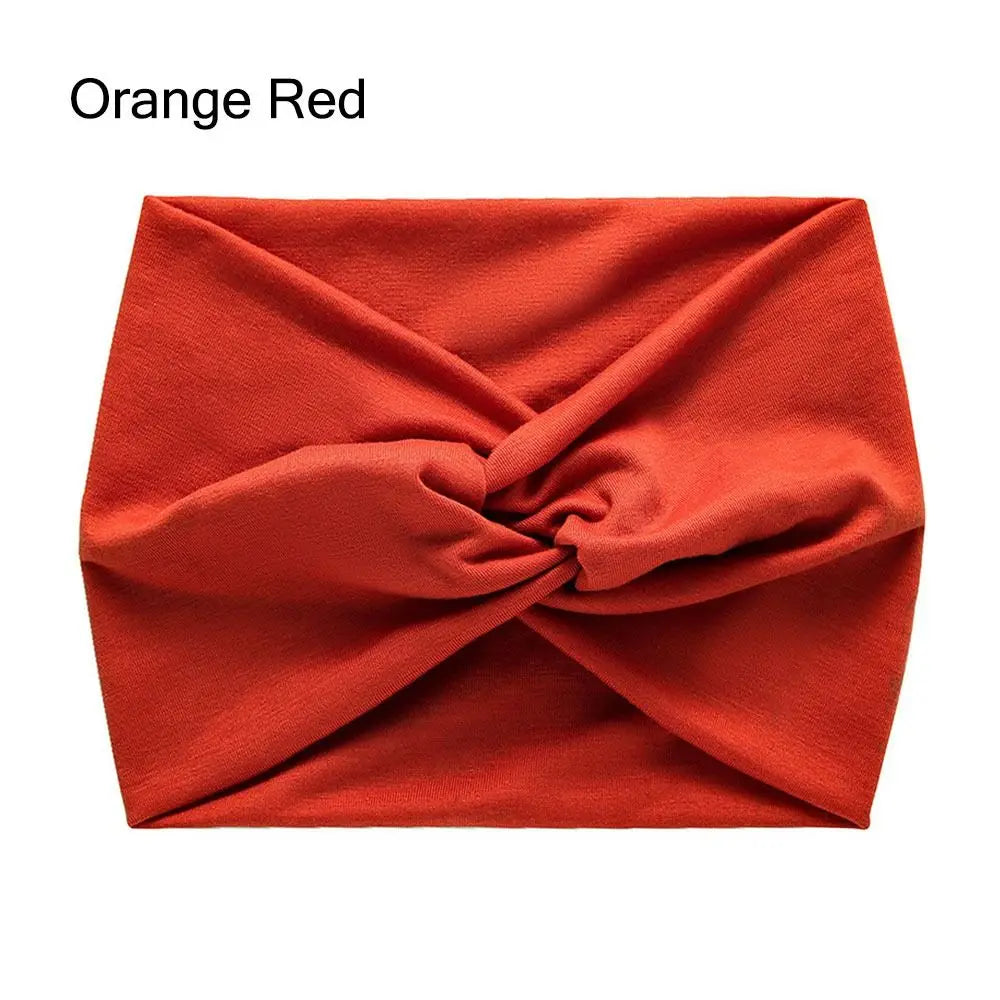 Luxe Extra-Large Twisted Turban Headband | Wide Non-Slip Workout Head Wrap | D'AuraHaven