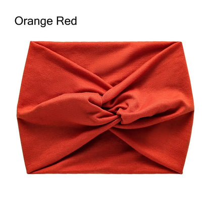 Luxe Extra-Large Twisted Turban Headband | Wide Non-Slip Workout Head Wrap | D'AuraHaven