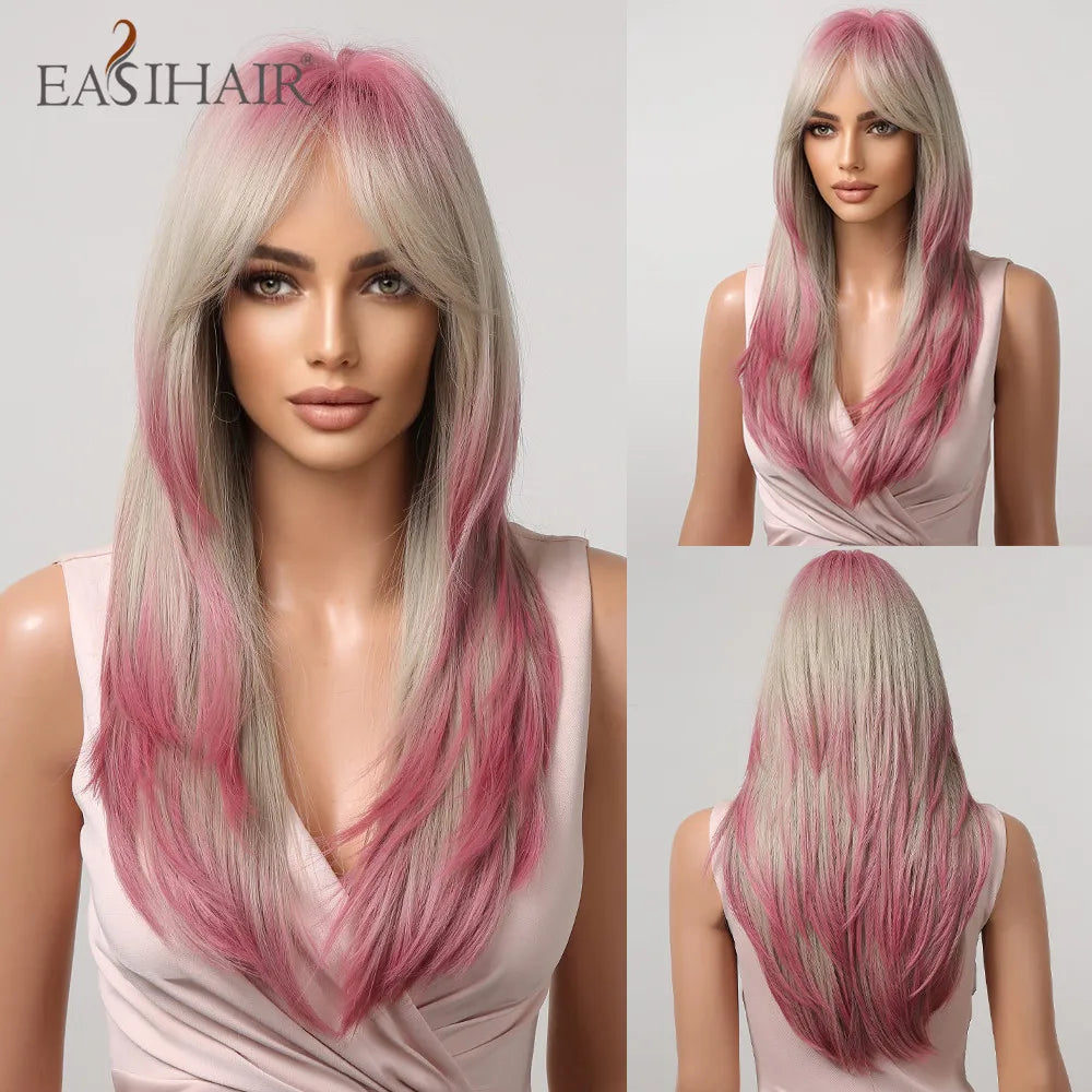 Kinky Curly Bob Lace Front Wig | High-Volume Synthetic | D'AuraHaven