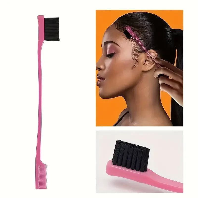 Professional 6-Piece Hair Braiding & Edge Styling Kit | Precision Comb & Spray Set | D'AuraHaven