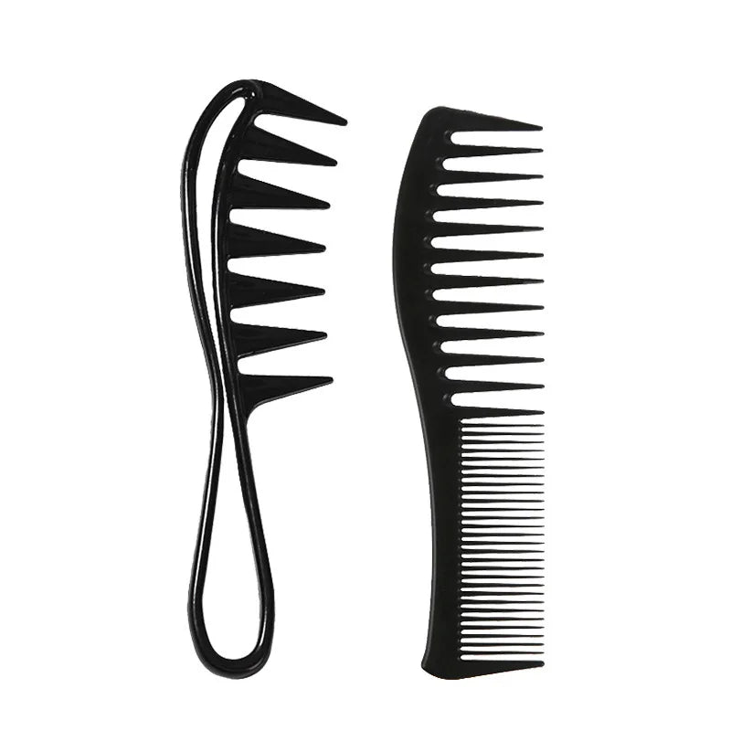 Premium Wide-Tooth Detangling Comb Set | Anti-Frizz Styling Tools for Curly Hair & Wigs | D'AuraHaven
