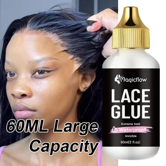 Premium Waterproof Lace Glue | Strong Hold Invisible Wig Adhesive (2 fl. oz.) | D'AuraHaven