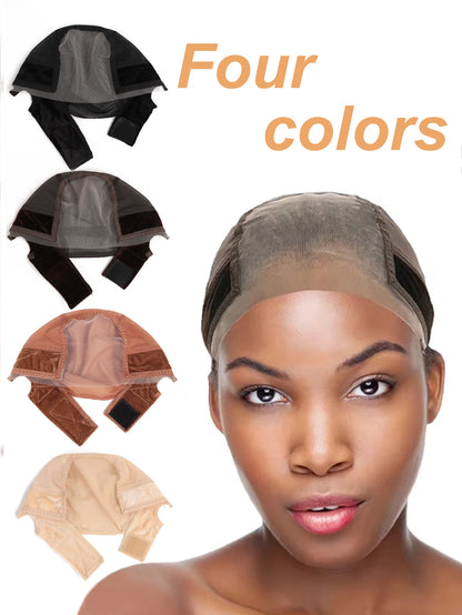 Professional Grip Wig Cap | Adjustable Headband & U-Part Wig Making Base | D'AuraHaven