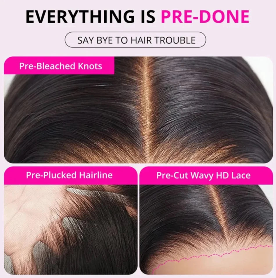 10A Grade Glueless Kinky Curly Wig | Ready-to-Wear 6x5 HD Lace Pre-Bleached Human Hair | D'AuraHaven