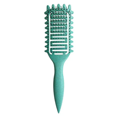 Premium 3-in-1 Curl Defining Brush | Hollow Detangling & Shaping Tool | D'AuraHaven