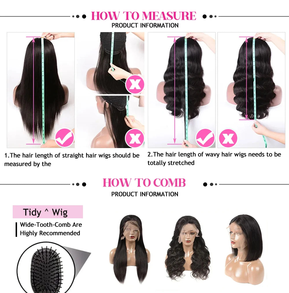 Premium Glueless Straight Bob Wig | Pre-Cut 13x4 HD Lace Frontal Human Hair | D'AuraHaven