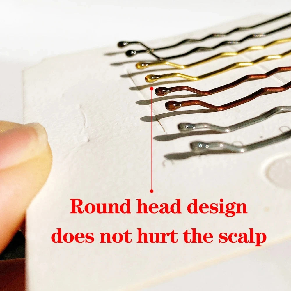 Professional 5cm Bobby Pins Set | 50-Piece Secure Grip Hairpins | D'AuraHaven