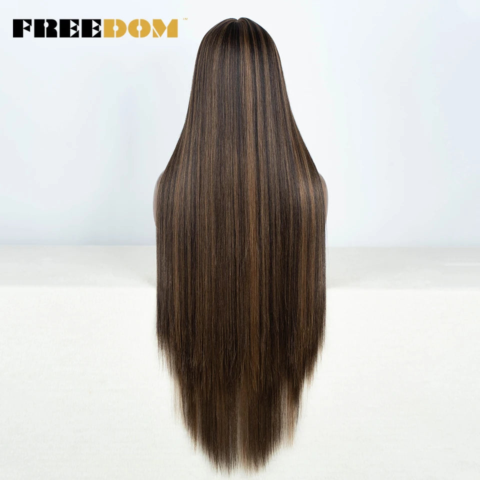 Chic Pixie Cut Lace Front Wig | Short Straight Synthetic | D'AuraHaven