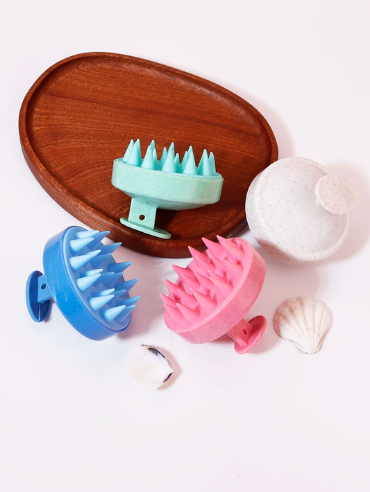 Luxe Dual-Purpose Silicone Massager | Scalp Scrubber & Wig Care Brush | D'AuraHaven