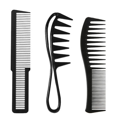 Premium Wide-Tooth Detangling Comb Set | Anti-Frizz Styling Tools for Curly Hair & Wigs | D'AuraHaven