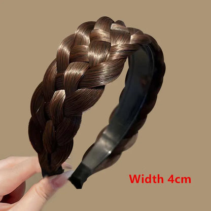 Bohemian Synthetic Braided Headband | Stretch Twist Hair Band | D'AuraHaven