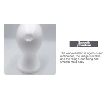 Premium Styrofoam Mannequin Head | Lightweight Wig & Accessory Display Stand | D'AuraHaven