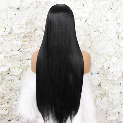 Luxe Loose Deep Wave Lace Front Wig | High-Temperature Synthetic | D'AuraHaven