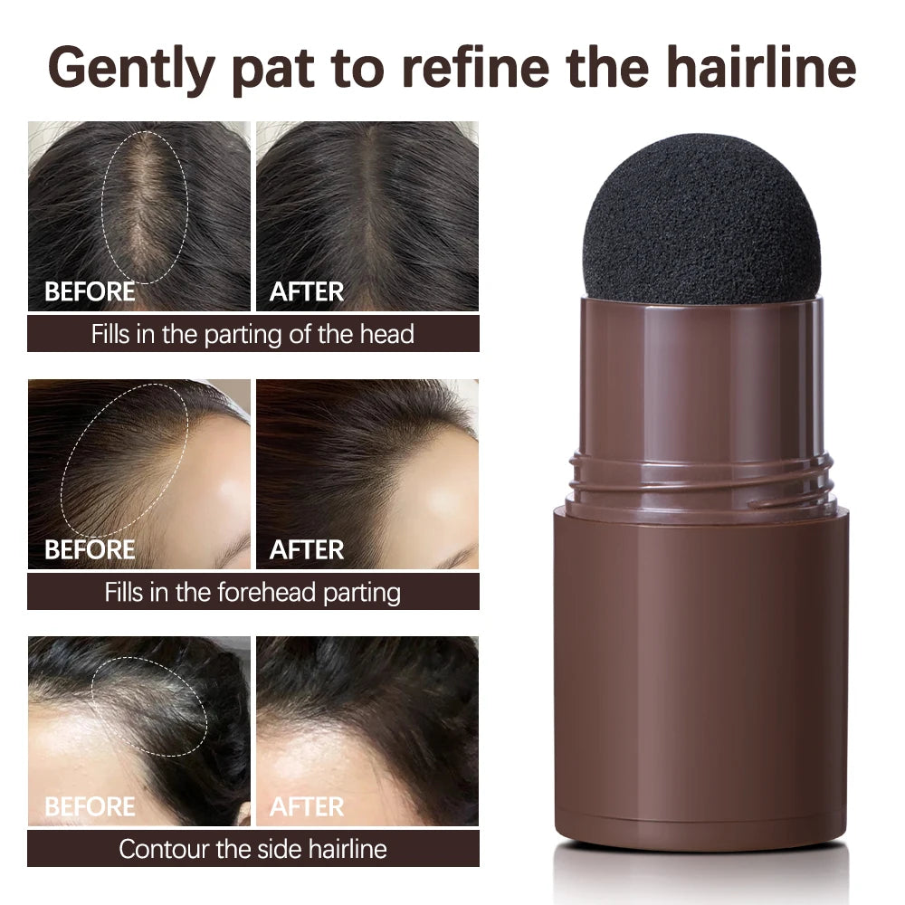 Premium Waterproof Hairline Shadow Powder | Instant Root Touch-Up & Contour Stick | D'AuraHaven