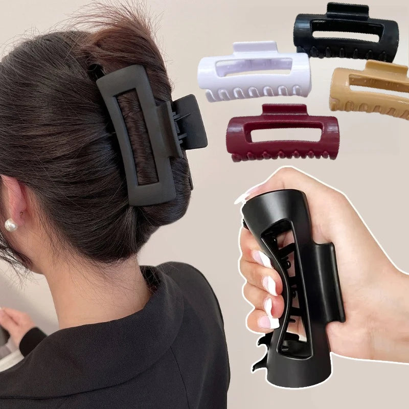Premium Silicone Flexible Hair Claw Clip | Non-Slip Large Bendable Hair Catch | D'AuraHaven