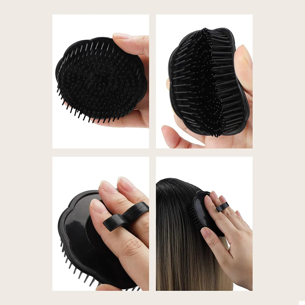 Deep Clean Scalp Massage Brush | Anti-Itch Silicone Shampoo Scrubber | D'AuraHaven