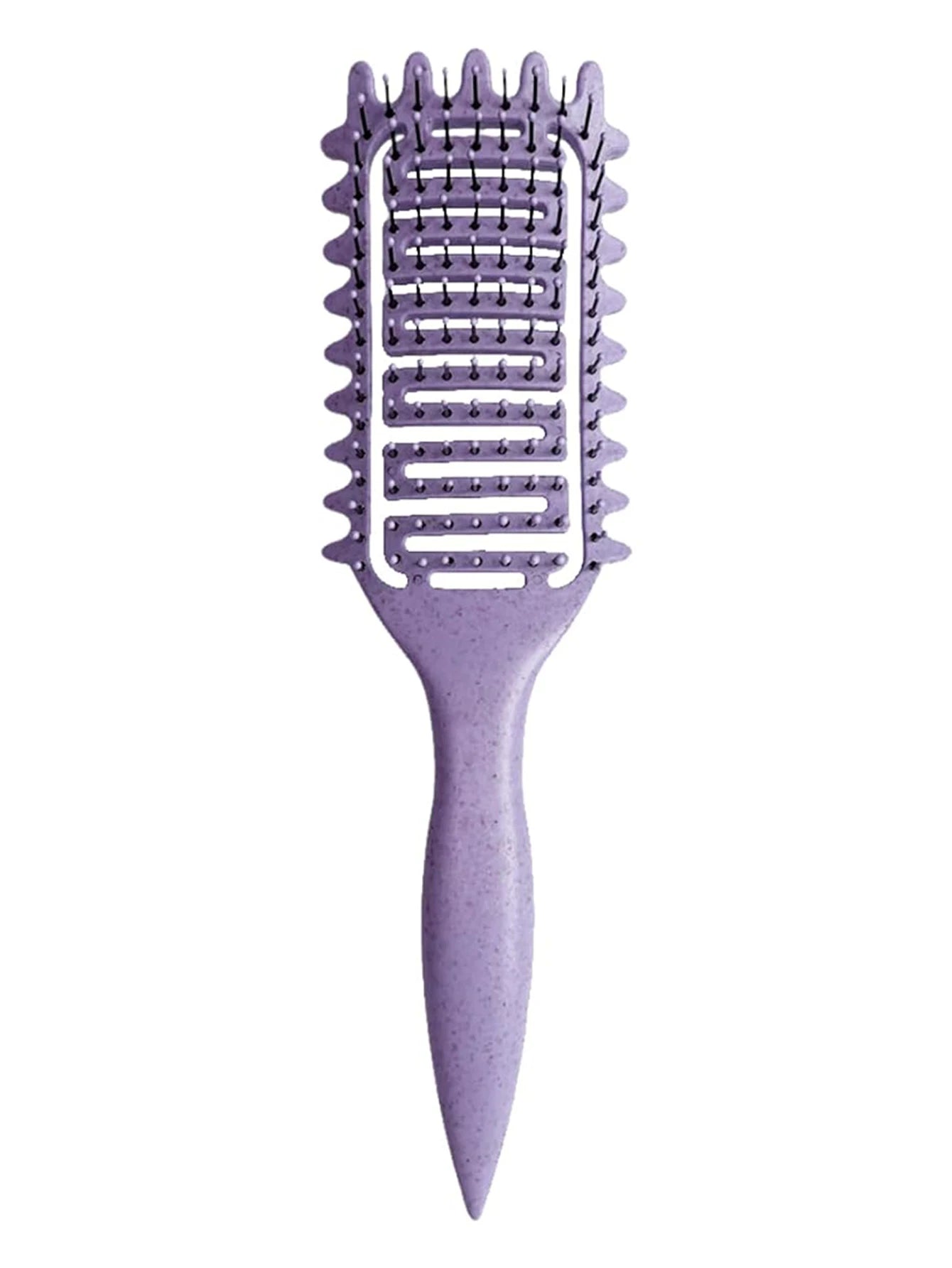 Premium 3-in-1 Curl Defining Brush | Hollow Detangling & Shaping Tool | D'AuraHaven