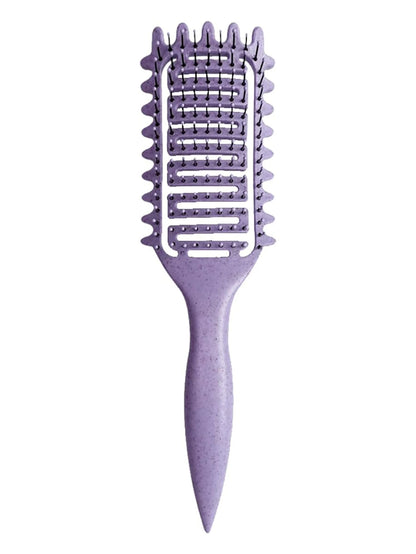 Premium 3-in-1 Curl Defining Brush | Hollow Detangling & Shaping Tool | D'AuraHaven