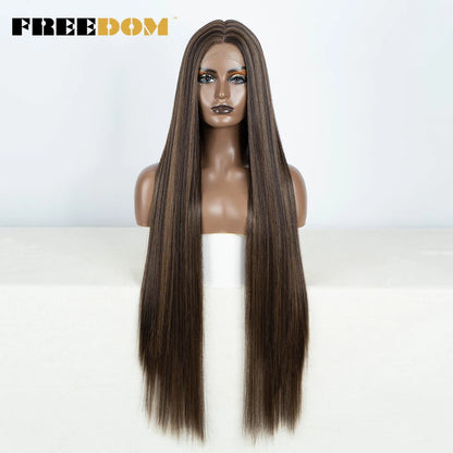 Chic Pixie Cut Lace Front Wig | Short Straight Synthetic | D'AuraHaven