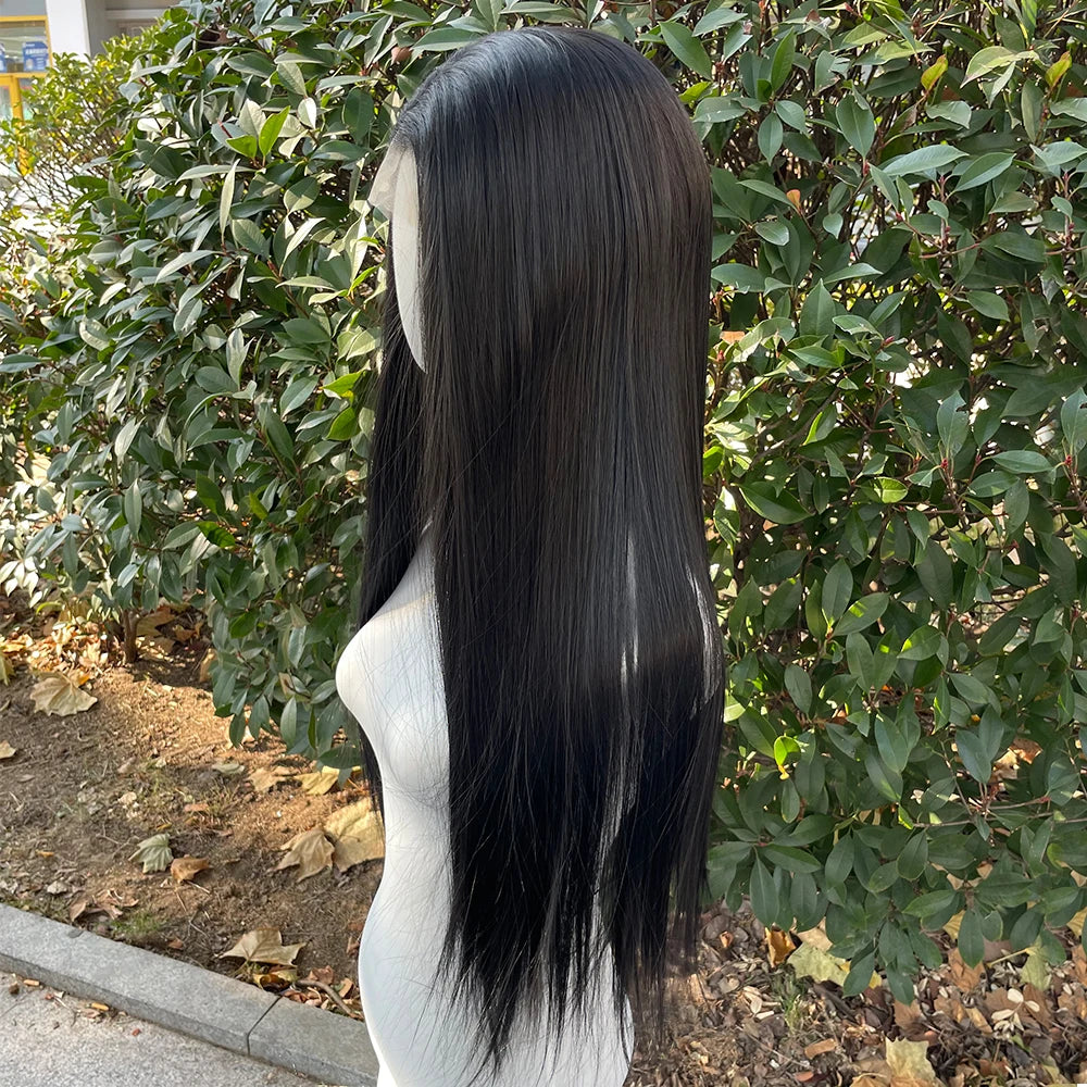 Premium Silk Straight Headband Wig | Beginner-Friendly Glueless Synthetic | D'AuraHaven