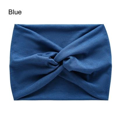 Luxe Extra-Large Twisted Turban Headband | Wide Non-Slip Workout Head Wrap | D'AuraHaven