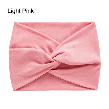 Luxe Extra-Large Twisted Turban Headband | Wide Non-Slip Workout Head Wrap | D'AuraHaven