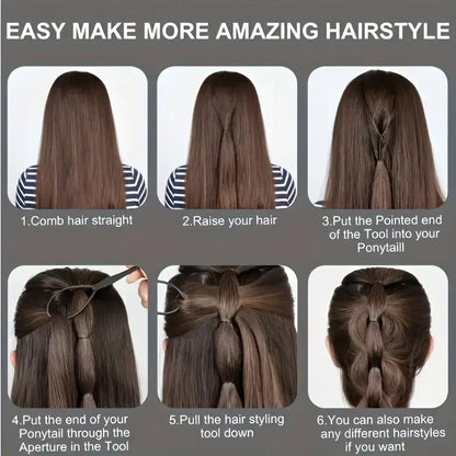 Professional 6-Piece Hair Braiding & Edge Styling Kit | Precision Comb & Spray Set | D'AuraHaven