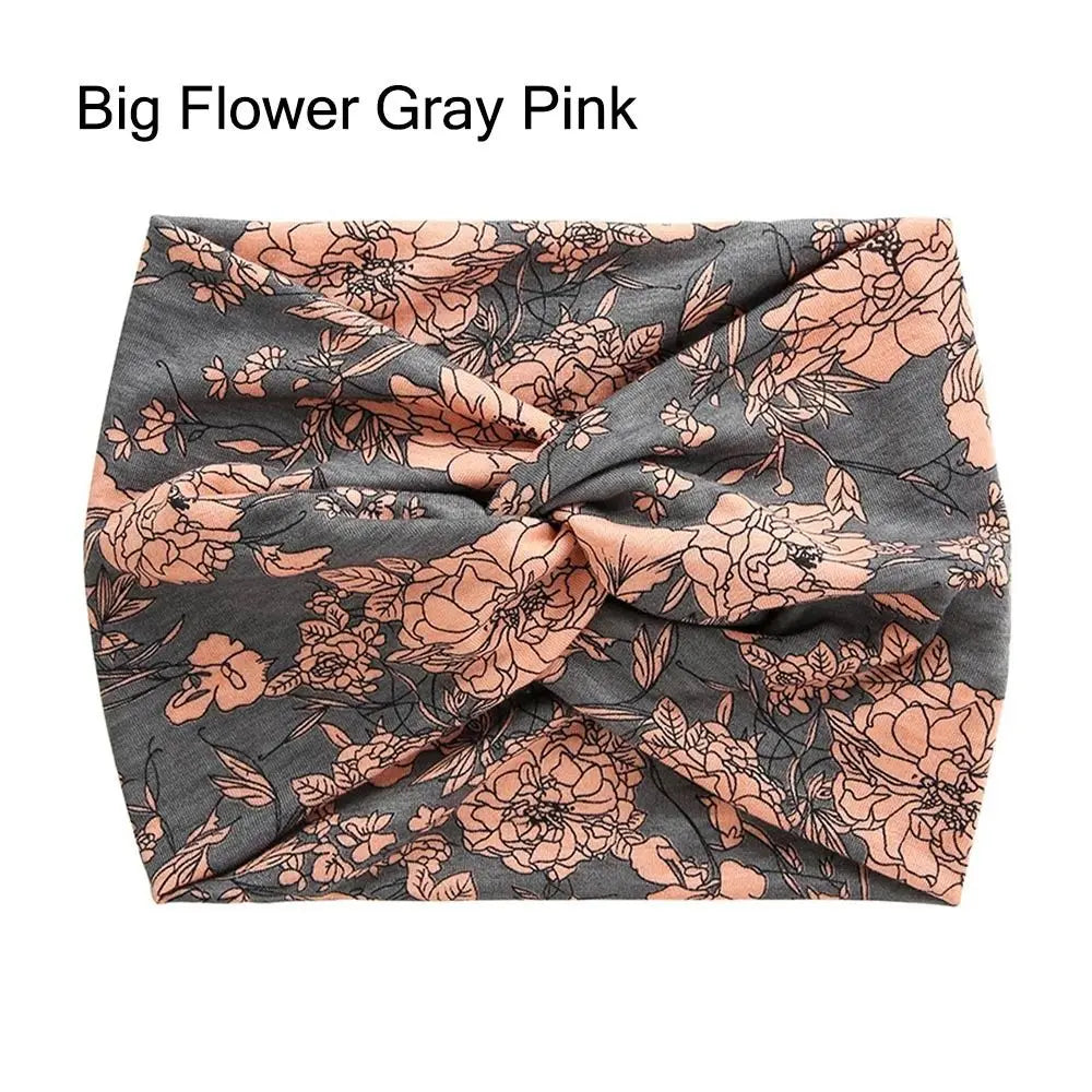 Luxe Extra-Large Twisted Turban Headband | Wide Non-Slip Workout Head Wrap | D'AuraHaven