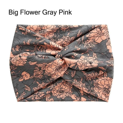 Luxe Extra-Large Twisted Turban Headband | Wide Non-Slip Workout Head Wrap | D'AuraHaven