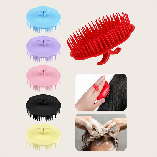 Deep Clean Scalp Massage Brush | Anti-Itch Silicone Shampoo Scrubber | D'AuraHaven