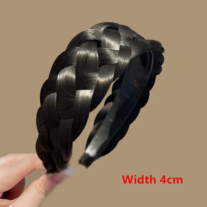 Bohemian Synthetic Braided Headband | Stretch Twist Hair Band | D'AuraHaven