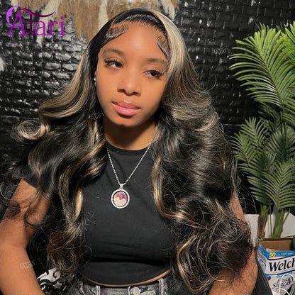 Highlight Honey Blonde #27 Body Wave Lace Frontal Wig | 13x6 HD Transparent Human Hair | D'AuraHaven