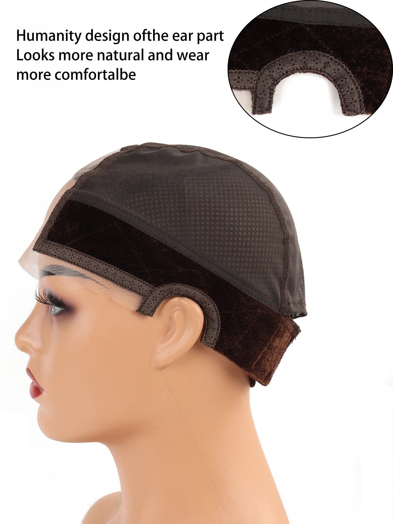 Professional Grip Wig Cap | Adjustable Headband & U-Part Wig Making Base | D'AuraHaven