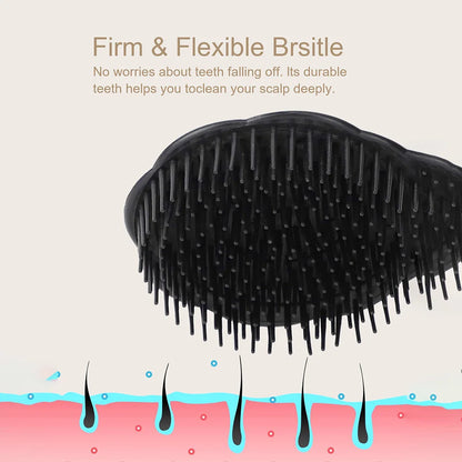 Deep Clean Scalp Massage Brush | Anti-Itch Silicone Shampoo Scrubber | D'AuraHaven