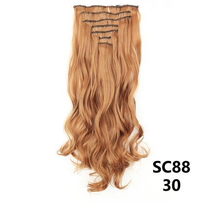 D'AuraHaven LuxVolume™ 24" Long Straight Clip-In Hair Extensions (7-Pcs Set)
