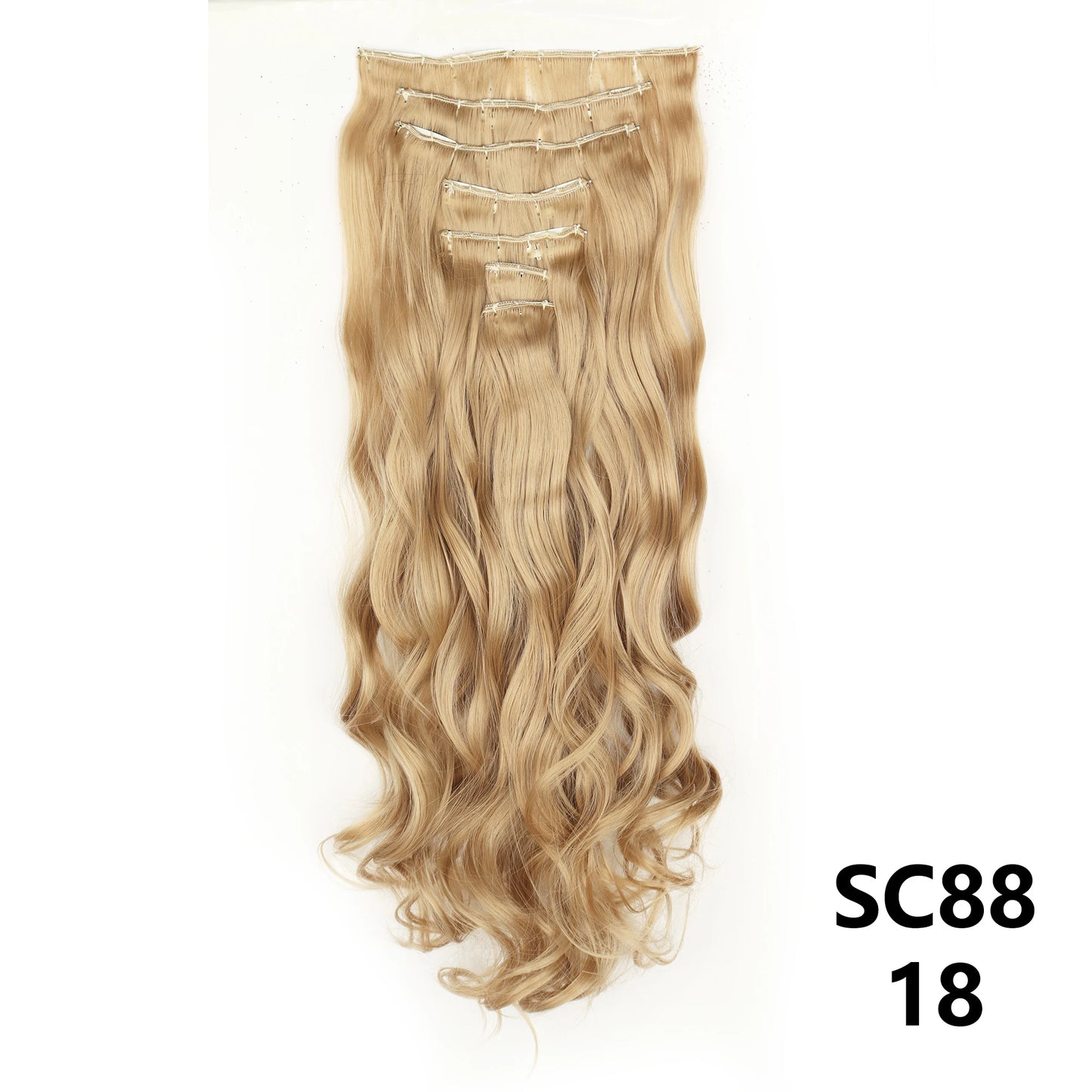 D'AuraHaven LuxVolume™ 24" Long Straight Clip-In Hair Extensions (7-Pcs Set)