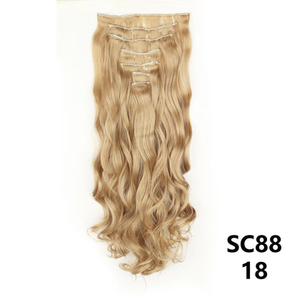 D'AuraHaven LuxVolume™ 24" Long Straight Clip-In Hair Extensions (7-Pcs Set)