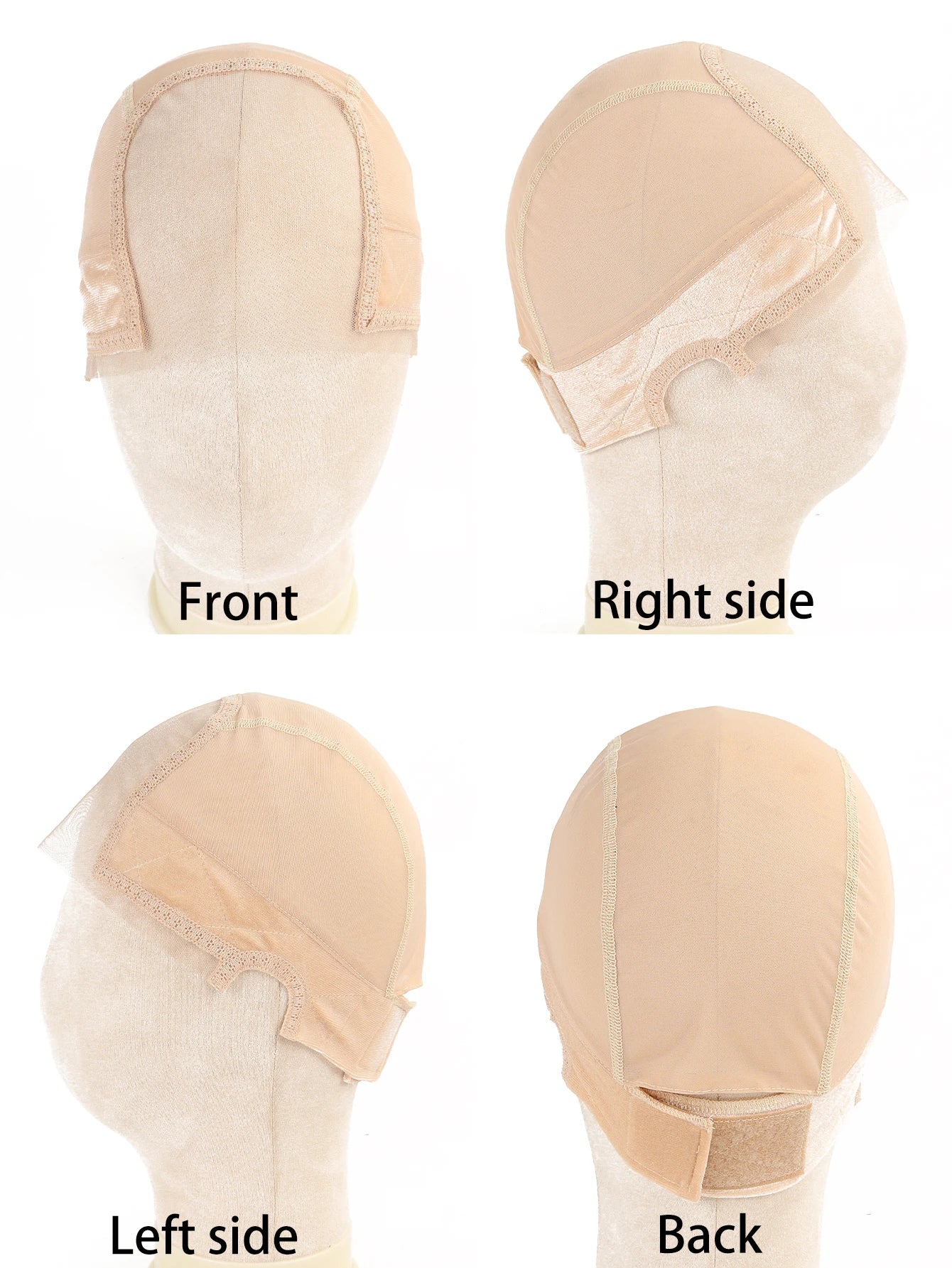 Professional Grip Wig Cap | Adjustable Headband & U-Part Wig Making Base | D'AuraHaven