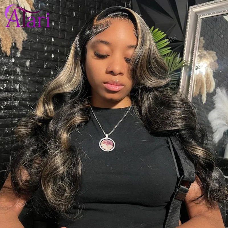 Highlight Honey Blonde #27 Body Wave Lace Frontal Wig | 13x6 HD Transparent Human Hair | D'AuraHaven