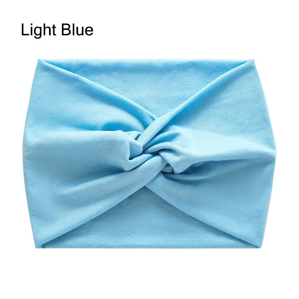 Luxe Extra-Large Twisted Turban Headband | Wide Non-Slip Workout Head Wrap | D'AuraHaven