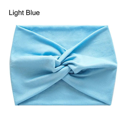 Luxe Extra-Large Twisted Turban Headband | Wide Non-Slip Workout Head Wrap | D'AuraHaven