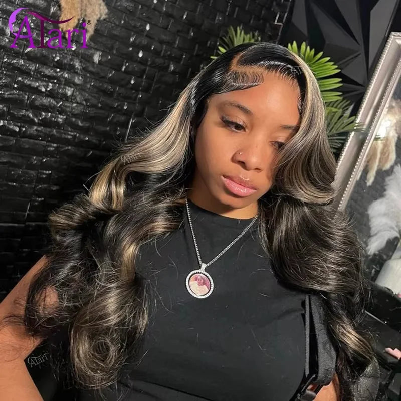 Highlight Honey Blonde #27 Body Wave Lace Frontal Wig | 13x6 HD Transparent Human Hair | D'AuraHaven