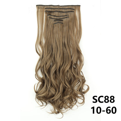 D'AuraHaven LuxVolume™ 24" Long Straight Clip-In Hair Extensions (7-Pcs Set)